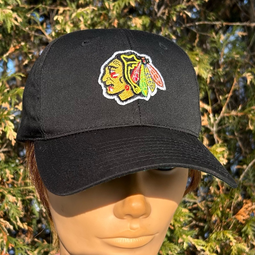 Vintage 90s Y2K Chicago Blackhawks 🏒 Annco snapback hat baseball cap NHL